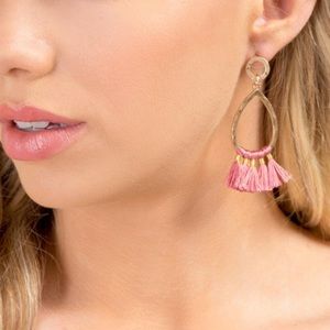 Francescas Teardrop Tassel Earrings